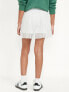 High-Waisted Mesh-Pleated Performance Skort for Girls