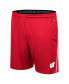 Men's Red Wisconsin Badgers Laws of Physics Shorts