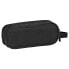 SAFTA Basic Black Double Pencil Case