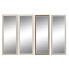 Фото #1 товара Настенное зеркало DKD Home Decor 36 x 2 x 95,5 cm Стеклянный Коричневый Белый Темно-серый полистирол (4 Предметы)