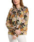 Фото #1 товара Johnny Was Diana Silk Blouse Women's Xs