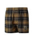 Men's Black, Gold Vegas Golden Knights Concord Flannel Boxers