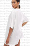 Фото #2 товара Sportswear Essantial Beyaz Pamuklu Bol Kesim Kadın Spor Elbise Tişört