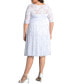 ფოტო #3 პროდუქტის Women's Plus Size Aurora Lace Dress