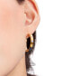 Small Pavé Hoop Earrings, 1"