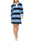 Preppy Rugby Stripes- Sky Captain/bright White/french Blue