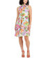 Фото #1 товара Petite Floral-Print Sleeveless A-Line Dress