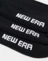 New Era – 3er-Pack Socken in Schwarz mit Streifen und Logo