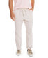 Фото #6 товара Men's Classic-Fit Elastic Drawstring Linen Pant