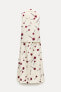 Фото #7 товара Платье-рубашка из поплина с принтом — zw collection ZARA