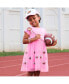 Toddler Girls Football Sequin Short Sleeve Tutu Dress