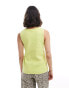 Threadbare knitted waistcoat in lime grün, 34 - фото #4