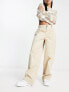Фото #1 товара Object wide leg tailored trouser in stone