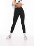 Фото #7 товара Topshop branded elastic legging in black