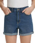 ფოტო #5 პროდუქტის Women's High-Rise Roll-Cuff Shorts