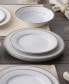 Regina Platinum Set of 4 Dinner Plates, Service For 4