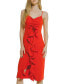 ფოტო #1 პროდუქტის Women's Cascading Ruffle Dress