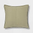 Euro Diamond Stitch Cotton Linen Quilt Sham Moss Green - Threshold