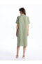 Фото #5 товара Платье для беременных LC WAIKIKI Oversize с короткими рукавами и воротником Гоммель