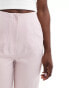 Фото #4 товара Miss Selfridge high waist cigarette trouser in dusty pink