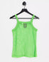 COLLUSION square neck vest in green