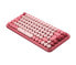 Фото #2 товара Logitech POP Keys Wireless Mechanical Keyboard With Emoji Keys - Mini - RF Wireless + Bluetooth - Mechanical - QWERTY - Burgundy - Pink - Rose