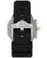 Unisex UFC King Analog Black Silicone Strap 45mm Octagonal Watch