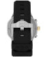 ფოტო #4 პროდუქტის Unisex UFC King Analog Black Silicone Strap 45mm Octagonal Watch