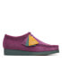 Фото #3 товара Clarks Wallabee 26168860 Mens Purple Suede Oxfords & Lace Ups Casual Shoes