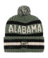 Фото #2 товара Men's Green Alabama Crimson Tide OHT Military-Inspired Appreciation Bering Cuffed Knit Hat with Pom