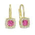 Серьги Brilio Fuchsia Dangle Crystals