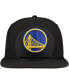 ფოტო #2 პროდუქტის Men's Black Golden State Warriors Blackout Shadow Logo 59FIFTY Fitted Hat