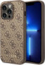 Guess Guess 4G Metal Gold Logo - Etui iPhone 14 Pro Max (brązowy) - фото #1