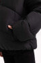Фото #3 товара Куртка для малышей defacto Kız Çocuk Водоотталкивающий плащ с капюшоном