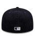 Men's Navy New York Yankees Throwback Corduroy 59FIFTY Fitted Hat