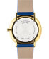 Часы Movado Modern Blue Leather 40mm