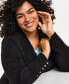Фото #4 товара Plus Size Open-Front Long-Sleeve Cardigan, Created for Macy's