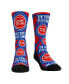 Men's and Women's Socks Detroit Pistons Allover Logo and Paint Crew Socks