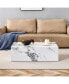 Фото #4 товара Marble-Patterned MDF Coffee Table: Style and Durability