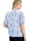 Фото #2 товара Блузка женская с принтом цветов и складками Nautica Jeans