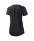ფოტო #3 პროდუქტის Women's White, Black Las Vegas Raiders Back Slit Lightweight Fashion T-shirt