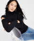 Фото #1 товара Women's Turtleneck Cold-Shoulder Sweater, Created for Macy's