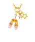 ფოტო #2 პროდუქტის Ballet Slippers Gold Necklace for Girls