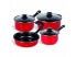 Фото #2 товара Посуда Gibson Home Chef Du Jour 7-Piece Cookware Set, True Red