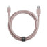 Фото #1 товара Native Union Belt USB-A auf Lightning Kabel"Rosa USB-A auf Lightning 3m