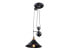 Фото #1 товара LED Pendelleuchte Schwarz Gold, Ø30cm