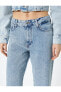 Фото #15 товара Taşlı Kot Pantolon Düz Paça Cepli - Eve Straight Jeans