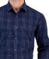 Фото #3 товара Men's Yarn-Dyed Plaid Shirt, Created for Macy's