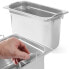 Фото #1 товара GN container with retractable handles, stainless steel GN1 / 3 325x176mm height 200mm - Hendi 803509