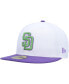 Фото #4 товара Men's White San Diego Padres 50th Anniversary Side Patch 59FIFTY Fitted Hat